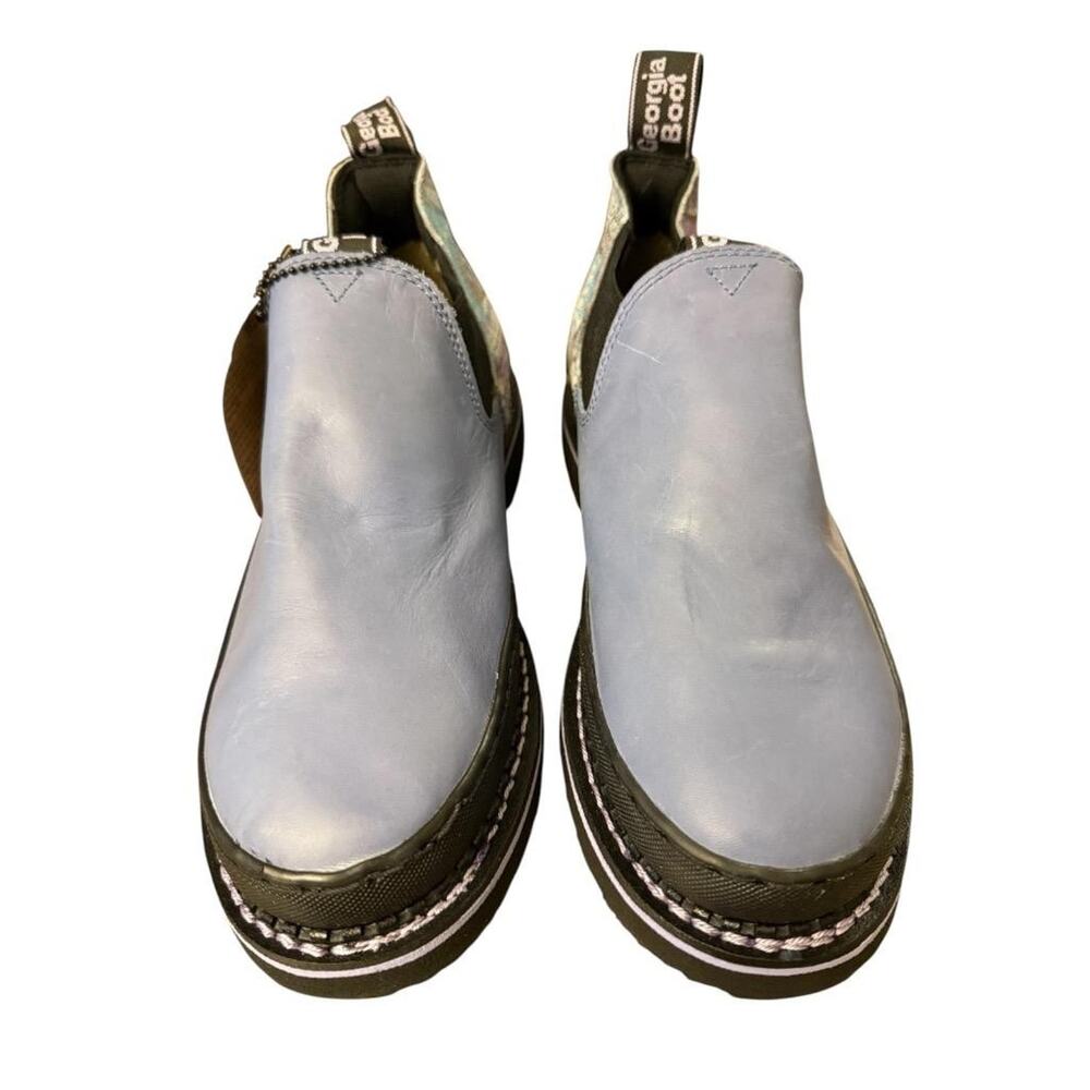 Georgia Giants Romeo Boho Chelsea Boot Blue Paisley Leather NEW Women size 9.5 - Picture 3 of 5